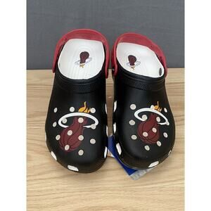 Crocs NBA Miami Heat Classic Clogs for Men Size‎ 9 Women Size 11